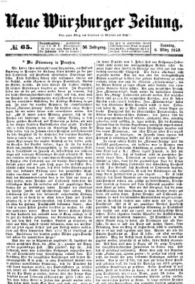 Neue Würzburger Zeitung Sonntag 6. März 1859