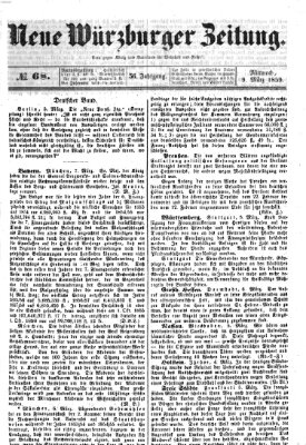 Neue Würzburger Zeitung Mittwoch 9. März 1859