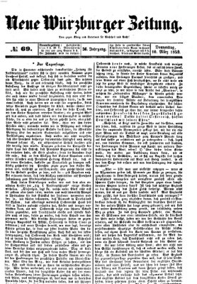 Neue Würzburger Zeitung Donnerstag 10. März 1859