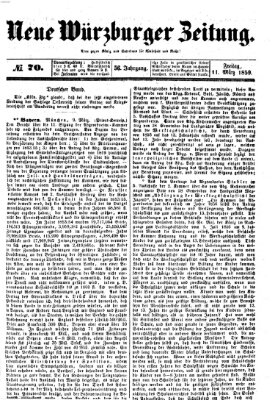 Neue Würzburger Zeitung Freitag 11. März 1859