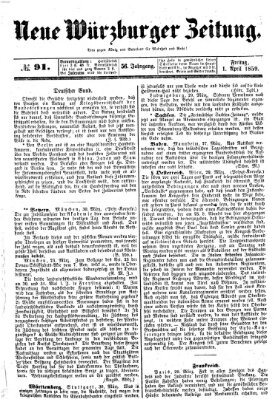 Neue Würzburger Zeitung Freitag 1. April 1859