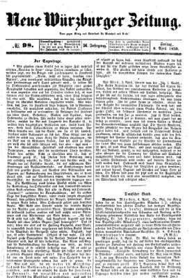 Neue Würzburger Zeitung Freitag 8. April 1859