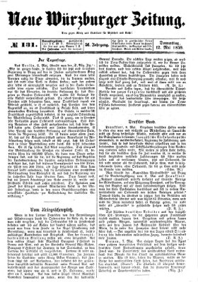 Neue Würzburger Zeitung Donnerstag 12. Mai 1859