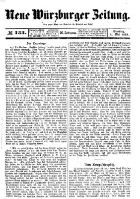 Neue Würzburger Zeitung Samstag 14. Mai 1859