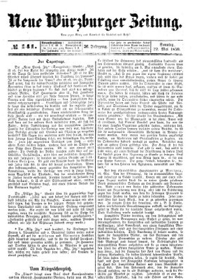 Neue Würzburger Zeitung Sonntag 22. Mai 1859