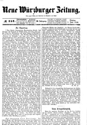 Neue Würzburger Zeitung Dienstag 7. Juni 1859