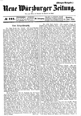 Neue Würzburger Zeitung Samstag 11. Juni 1859