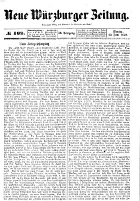 Neue Würzburger Zeitung Montag 13. Juni 1859