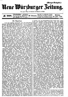 Neue Würzburger Zeitung Sonntag 19. Juni 1859