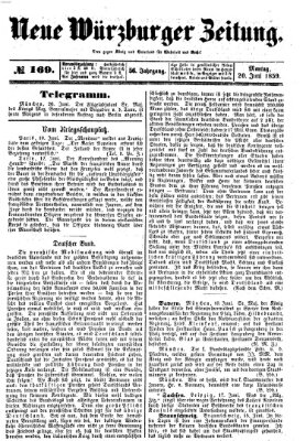 Neue Würzburger Zeitung Montag 20. Juni 1859