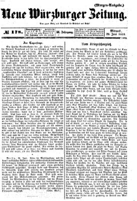 Neue Würzburger Zeitung Mittwoch 29. Juni 1859