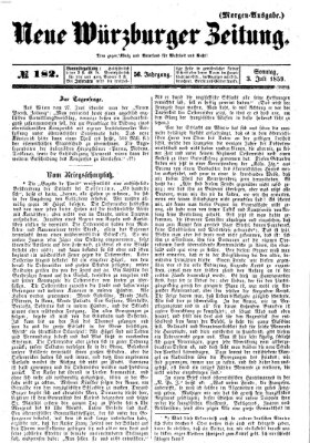 Neue Würzburger Zeitung Sonntag 3. Juli 1859