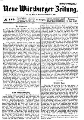 Neue Würzburger Zeitung Sonntag 10. Juli 1859