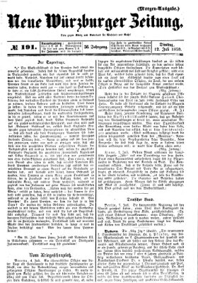 Neue Würzburger Zeitung Dienstag 12. Juli 1859