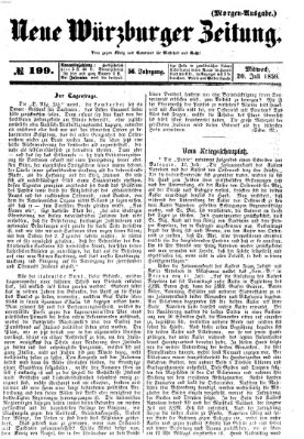 Neue Würzburger Zeitung Mittwoch 20. Juli 1859