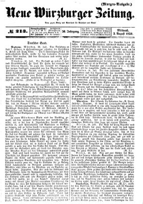 Neue Würzburger Zeitung Mittwoch 3. August 1859