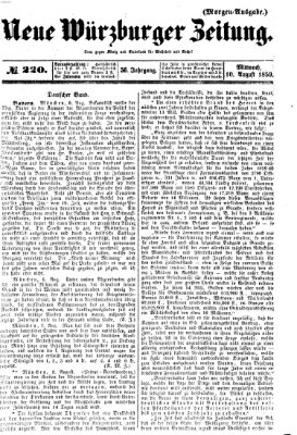 Neue Würzburger Zeitung Mittwoch 10. August 1859