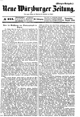 Neue Würzburger Zeitung Donnerstag 11. August 1859