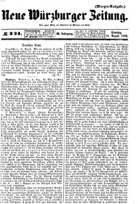 Neue Würzburger Zeitung Sonntag 14. August 1859