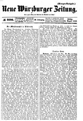 Neue Würzburger Zeitung Freitag 26. August 1859