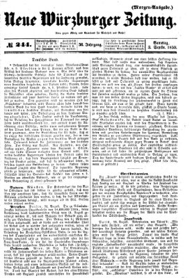 Neue Würzburger Zeitung Samstag 3. September 1859