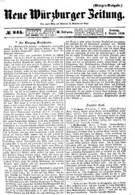 Neue Würzburger Zeitung Sonntag 4. September 1859