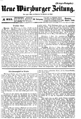 Neue Würzburger Zeitung Samstag 10. September 1859