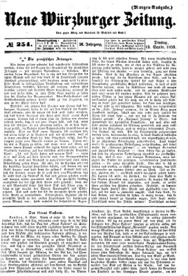 Neue Würzburger Zeitung Dienstag 13. September 1859