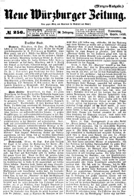 Neue Würzburger Zeitung Donnerstag 15. September 1859