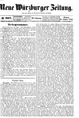 Neue Würzburger Zeitung Montag 26. September 1859