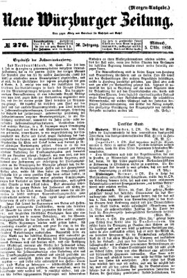 Neue Würzburger Zeitung Mittwoch 5. Oktober 1859