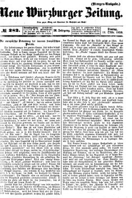 Neue Würzburger Zeitung Dienstag 11. Oktober 1859