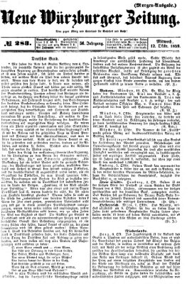 Neue Würzburger Zeitung Mittwoch 12. Oktober 1859