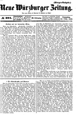 Neue Würzburger Zeitung Donnerstag 20. Oktober 1859