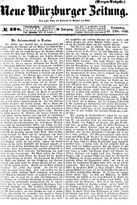 Neue Würzburger Zeitung Donnerstag 27. Oktober 1859