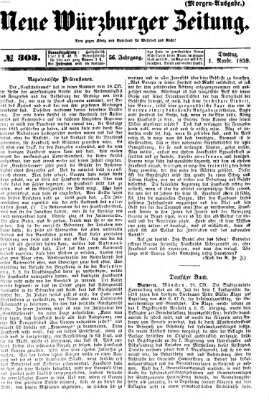 Neue Würzburger Zeitung Dienstag 1. November 1859