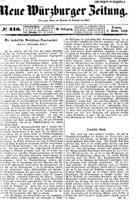 Neue Würzburger Zeitung Dienstag 8. November 1859