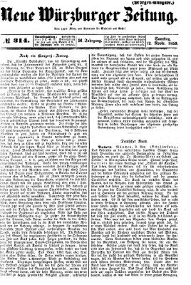 Neue Würzburger Zeitung Samstag 12. November 1859