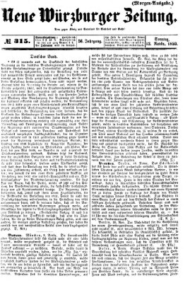 Neue Würzburger Zeitung Sonntag 13. November 1859