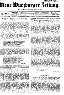 Neue Würzburger Zeitung Donnerstag 17. November 1859