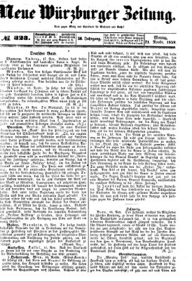 Neue Würzburger Zeitung Montag 21. November 1859