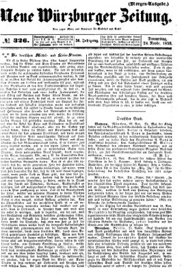 Neue Würzburger Zeitung Donnerstag 24. November 1859