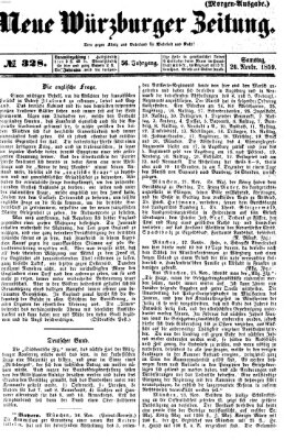 Neue Würzburger Zeitung Samstag 26. November 1859