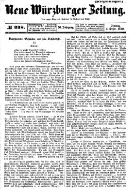 Neue Würzburger Zeitung Dienstag 6. Dezember 1859