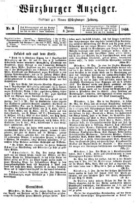 Würzburger Anzeiger (Neue Würzburger Zeitung) Montag 3. Januar 1859