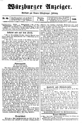 Würzburger Anzeiger (Neue Würzburger Zeitung) Sonntag 6. März 1859