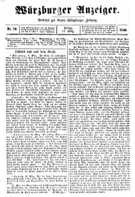 Würzburger Anzeiger (Neue Würzburger Zeitung) Freitag 11. März 1859