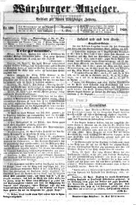 Würzburger Anzeiger (Neue Würzburger Zeitung) Sonntag 1. Mai 1859