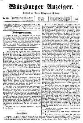 Würzburger Anzeiger (Neue Würzburger Zeitung) Montag 9. Mai 1859