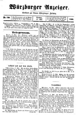 Würzburger Anzeiger (Neue Würzburger Zeitung) Dienstag 17. Mai 1859